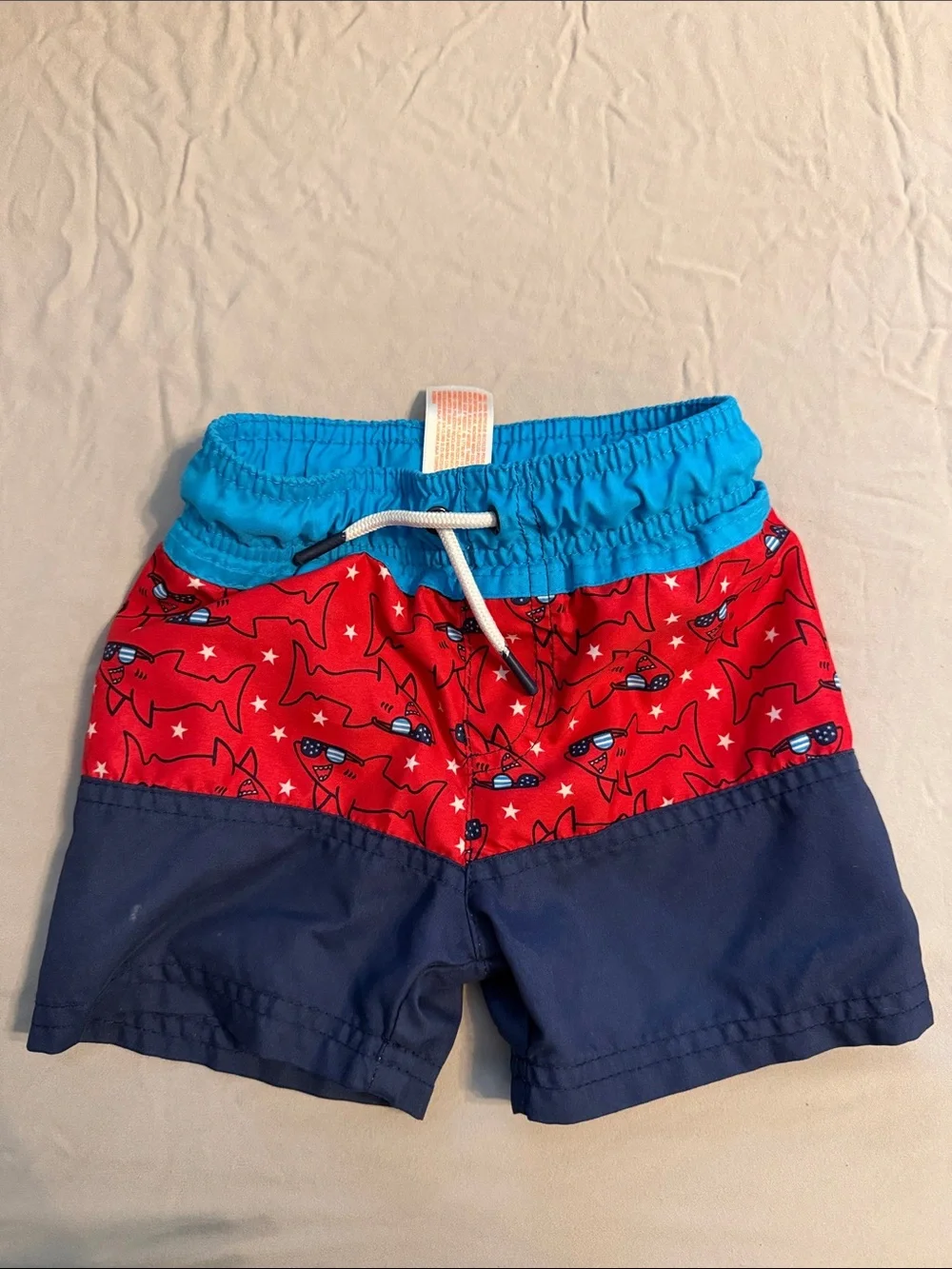 Cat & Jack Blue, Red & Navy Swim Trunks